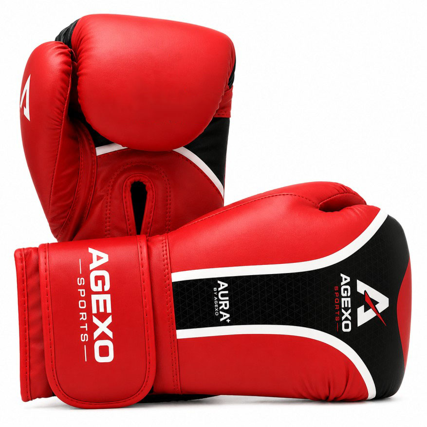 Agexo Boxing Gloves Aura Plus T-17-red boxing gloves