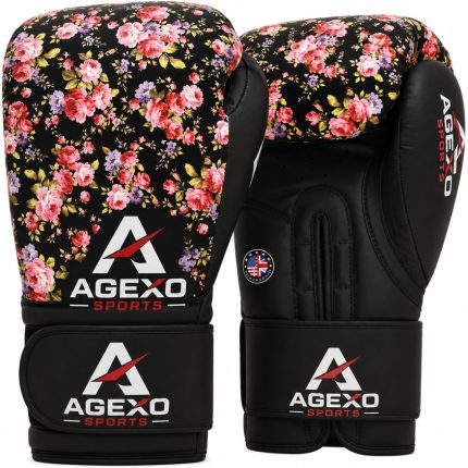 floral boxing gloves
