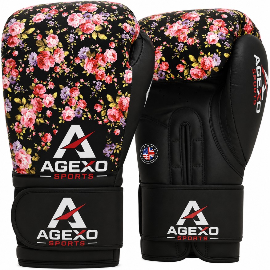 Agexo FL5 Floral Boxing Gloves floral boxing gloves